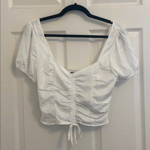 NWT Square Neck Top White